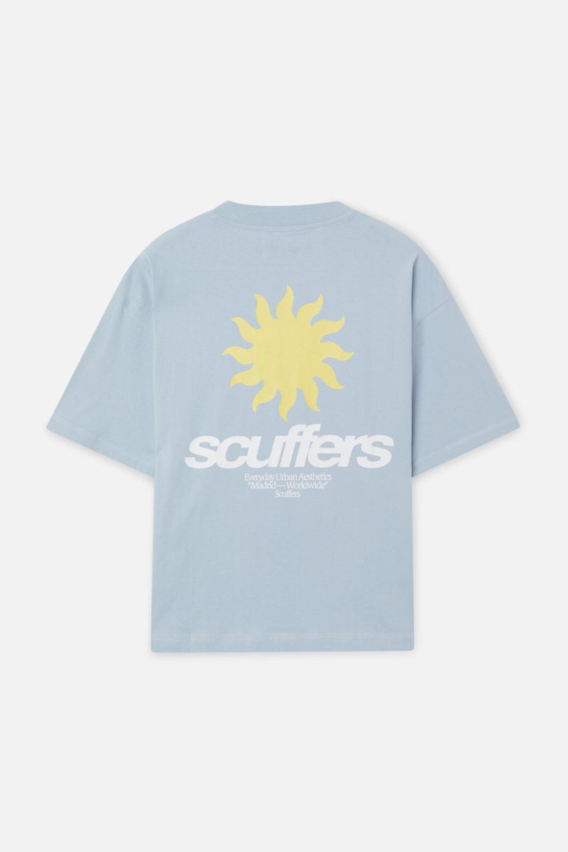 Scuffers Tarifa T-Shirt Light Blue | US SV417371H5