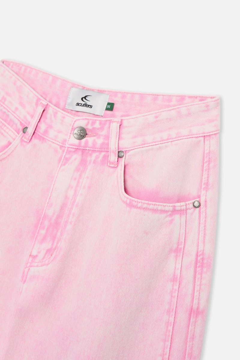 Scuffers Tech Denim Pants Pink | US LW298479O4