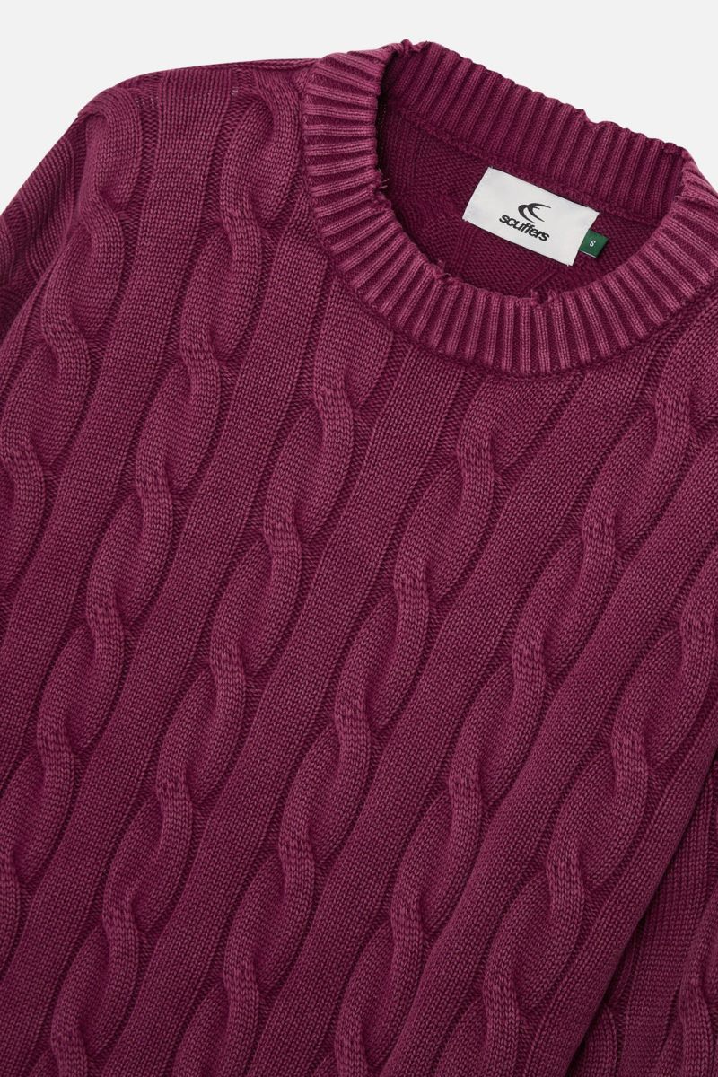 Scuffers Trench Jersey Burgundy | US TL939063W0