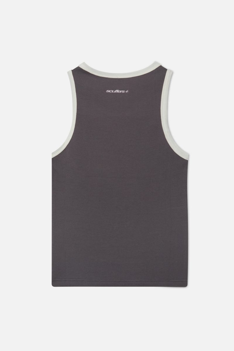 Scuffers Waffle SCFF Tank Top Dark Purple | US TZ542654C1