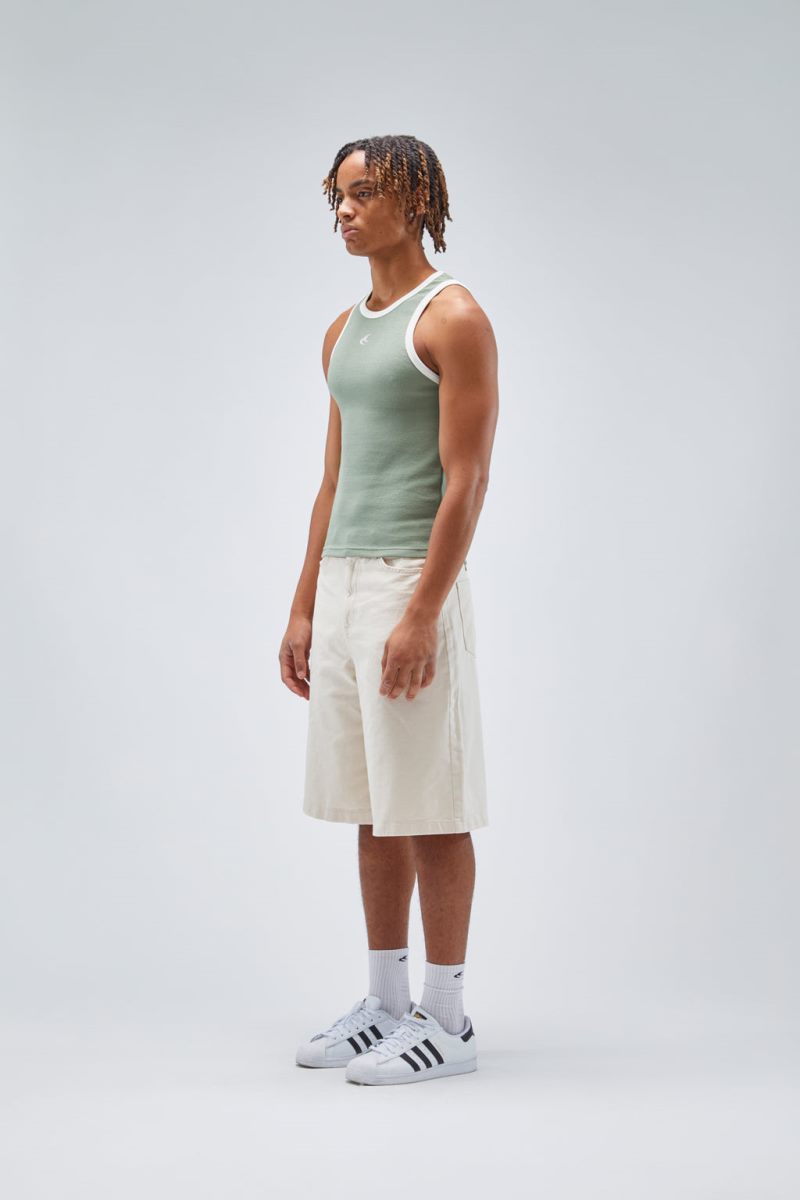 Scuffers Waffle SCFF Tank Top Green | US SG459165H0