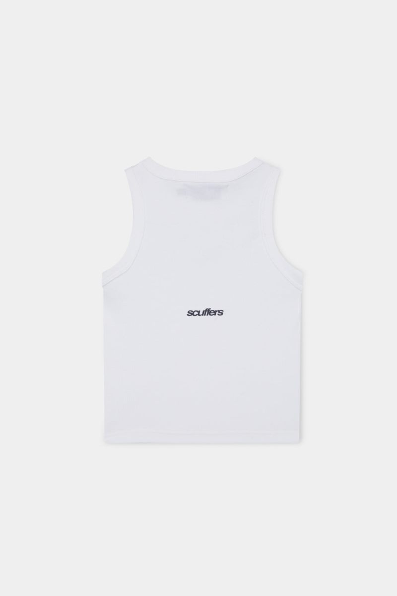 Scuffers With Love Tank Top White | US LB056455J7