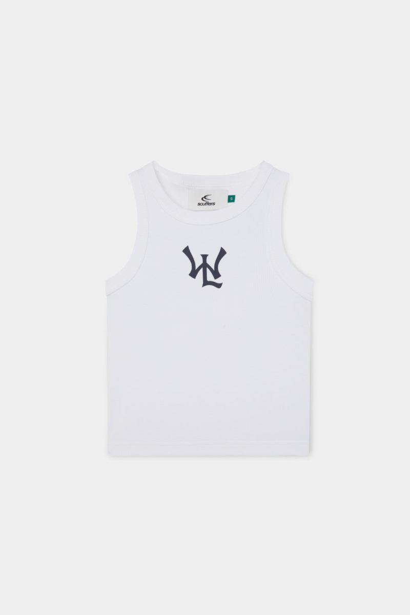 Scuffers With Love Tank Top White | US LB056455J7